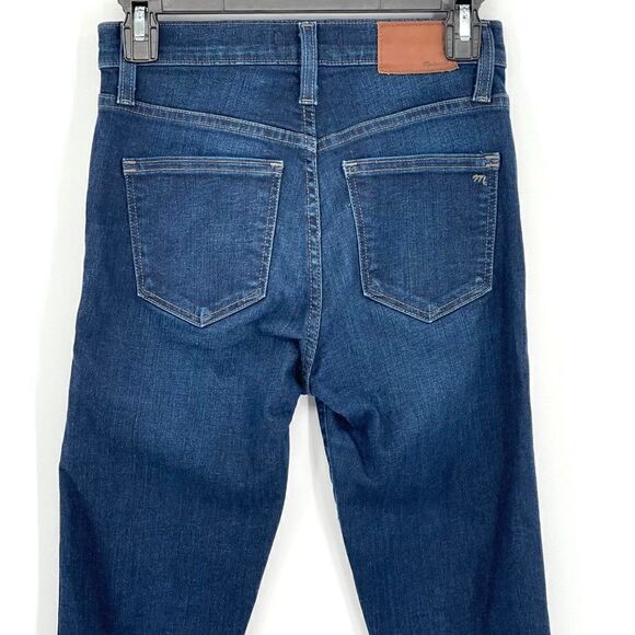 Madewell 10"‎ High Riser Skinny Skinny Jeans F4684 Dark Wash Stretch Women 25 - Picture 9 of 15